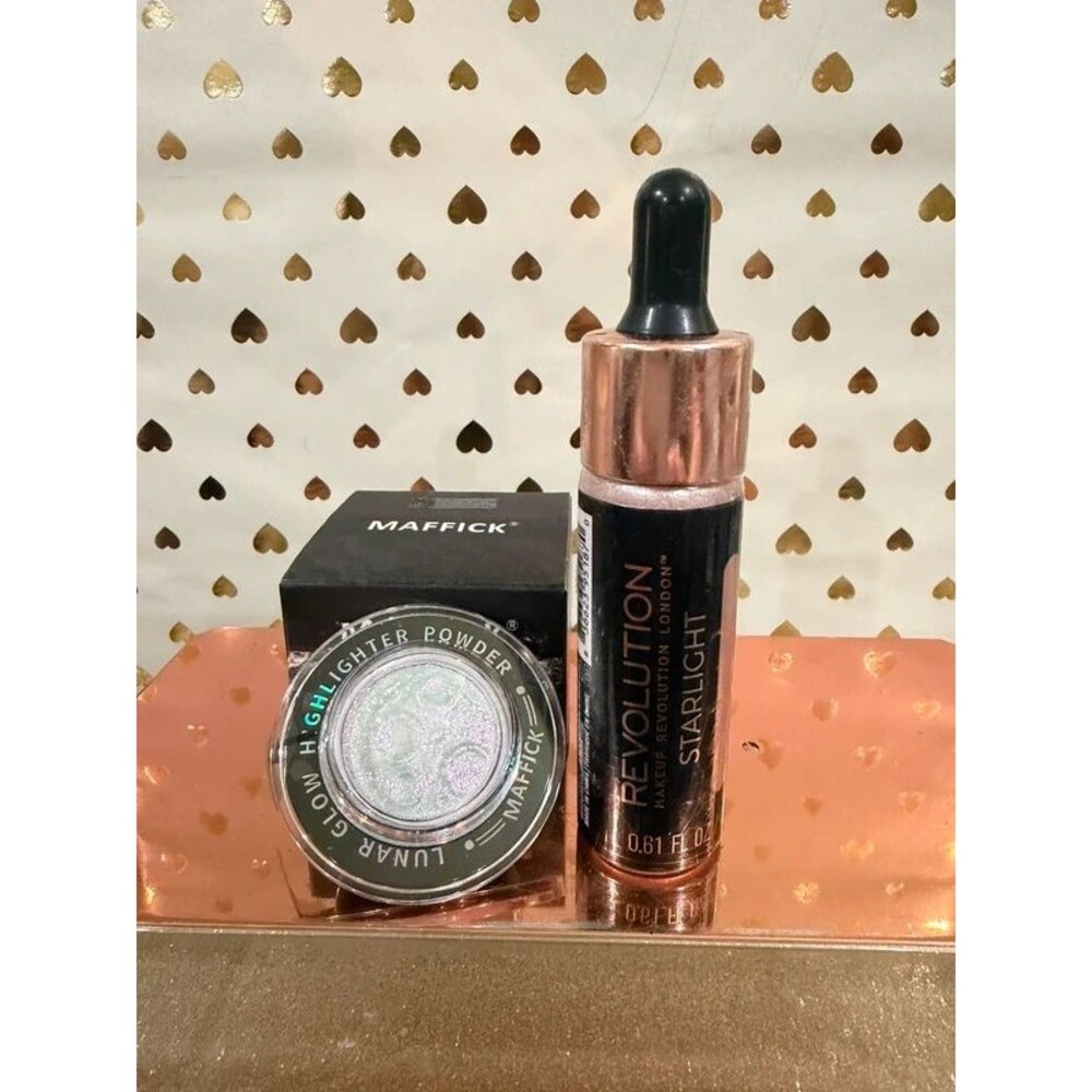 Maffick Lunar Glow + Makeup Revolution Starlight Highlighter 2-Pc Bundle (NEW)